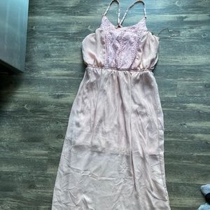 Long Pink Maxi Dress